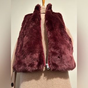 J. Crew Faux Fur Vest